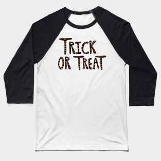 Trick or Treat Lettering, made by EndlessEmporium Baseball T-Shirt